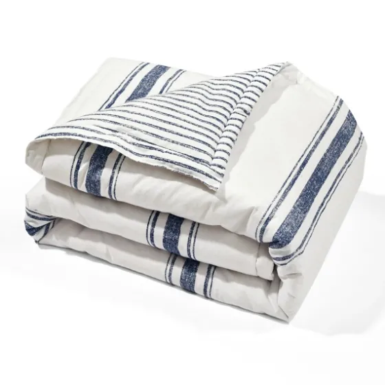 Navy Farmhouse Stripe Throw-Kirkland's Home Best