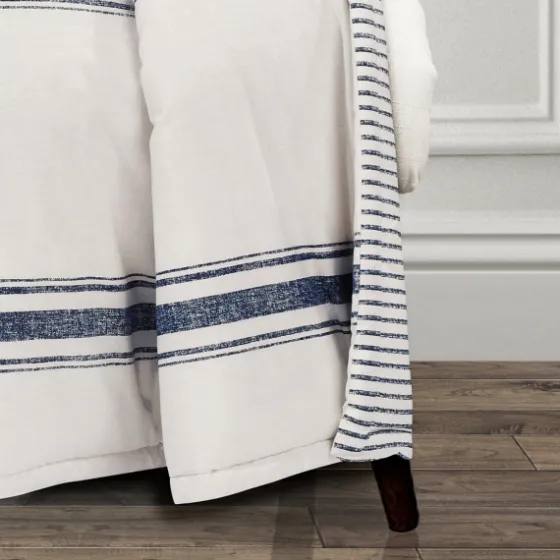 Navy Farmhouse Stripe Throw-Kirkland's Home Best