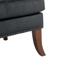 Navy Faux Leather Wingback Accent Chair-Kirkland's Home Best Sale