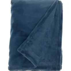 Navy Faux Sheared Mink Throw-Kirkland's Home Best Sale