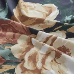 Navy Floral Cotton Shower Curtain-Kirkland's Home Outlet