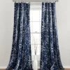 Navy Forest Curtain Panel Set, 84 In.-Kirkland's Home Shop