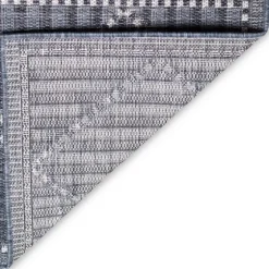 Navy Geo Lattice Outdoor Area Rug, 7X9-Kirkland's Home Fashion