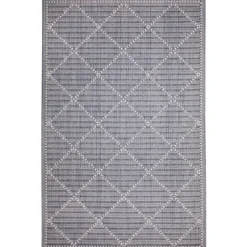 Navy Geo Lattice Outdoor Area Rug, 6X9-Kirkland's Home Hot