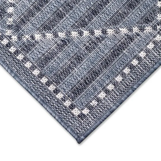 Navy Geo Lattice Outdoor Area Rug, 4X7-Kirkland's Home Cheap