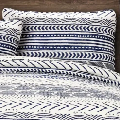 Navy Geometric 3-Pc. King Quilt Set-Kirkland's Home Best