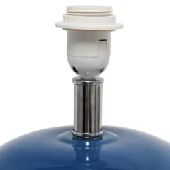 Navy Glass Short Oval Table Lamp-Kirkland's Home Clearance