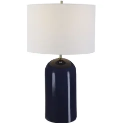 Navy Glazed Ceramic Table Lamp-Kirkland's Home Discount