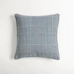 Navy Houndstooth Throw Pillow-Kirkland's Home Sale