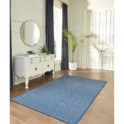 Navy Intertwine Indoor/Outdoor Area Rug, 4X7-Kirkland's Home Shop