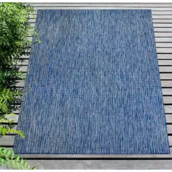 Navy Intertwine Indoor/Outdoor Area Rug, 4X7-Kirkland's Home Shop