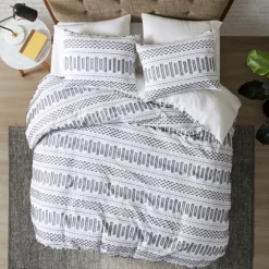 Navy Jacquard California King 3-Pc. Comforter Set-Kirkland's Home Clearance