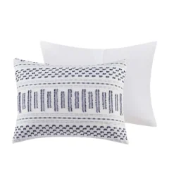 Navy Jacquard California King 3-Pc. Comforter Set-Kirkland's Home Clearance