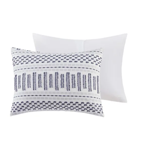 Navy Jacquard California King 3-Pc. Comforter Set-Kirkland's Home Clearance