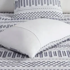 Navy Jacquard California King 3-Pc. Comforter Set-Kirkland's Home Clearance
