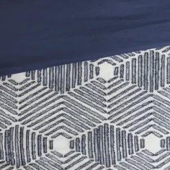 Navy Jacquard 3-Pc. California King Comforter Set-Kirkland's Home New