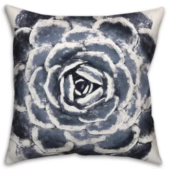 Navy Large Succulent Pillow-Kirkland's Home Shop