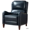Navy Leather Nailhead Traditional Recliner-Kirkland's Home Cheap