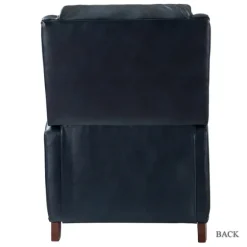 Navy Leather Nailhead Traditional Recliner-Kirkland's Home Cheap