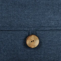 Navy Linen And Button Lumbar Pillow Cover-Kirkland's Home Shop