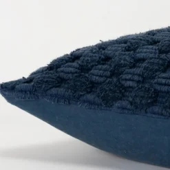 Navy Looped Cotton Throw Pillow-Kirkland's Home Online