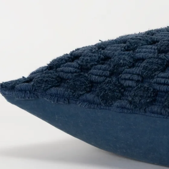 Navy Looped Cotton Throw Pillow-Kirkland's Home Online