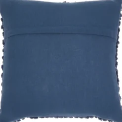 Navy Looped Yarn Wool Pillow-Kirkland's Home Fashion