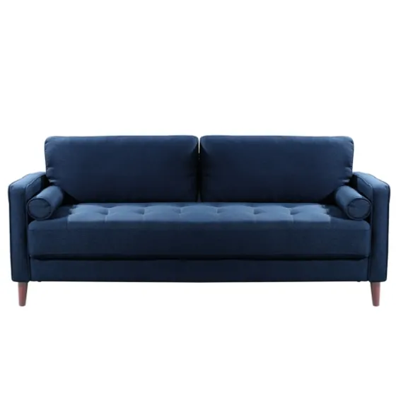 Navy Lumbar Eucalyptus Sofa-Kirkland's Home Outlet