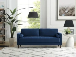 Navy Lumbar Eucalyptus Sofa-Kirkland's Home Outlet
