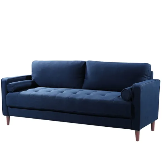 Navy Lumbar Eucalyptus Sofa-Kirkland's Home Outlet