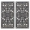 Navy Madison Park Floral Wall Plaques, Set Of 2-Kirkland's Home Discount