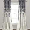 Navy Medallion Stripe Curtain Panel Set, 95 In.-Kirkland's Home Shop