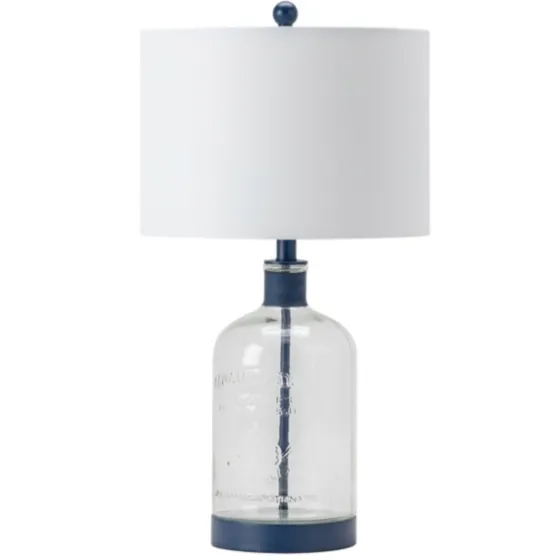 Navy Metal And Glass Jar Table Lamp-Kirkland's Home Cheap