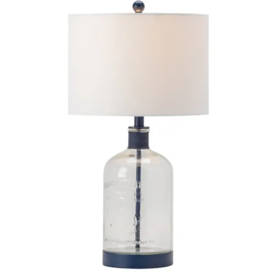 Navy Metal And Glass Jar Table Lamp-Kirkland's Home Cheap