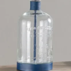 Navy Metal And Glass Jar Table Lamp-Kirkland's Home Cheap