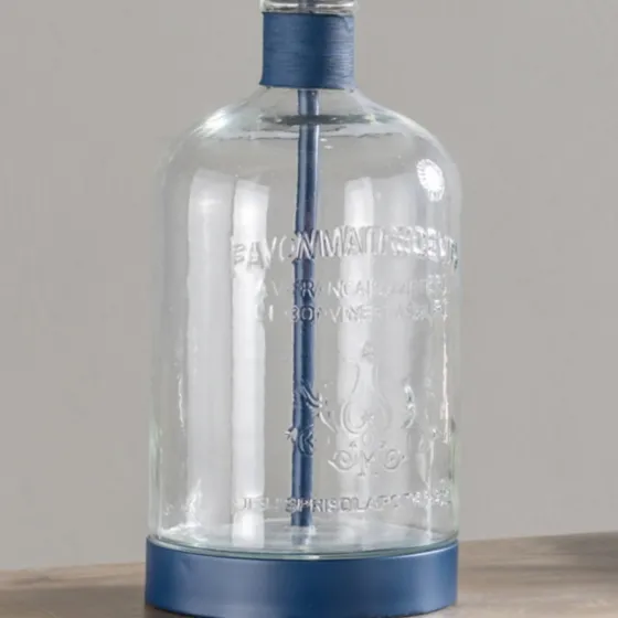 Navy Metal And Glass Jar Table Lamp-Kirkland's Home Cheap