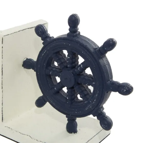 Navy Metal Coastal Bookends, Set Of 2-Kirkland's Home Best Sale