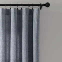 Navy Nantucket Fringe Curtain Panel Set, 95 In.-Kirkland's Home Discount