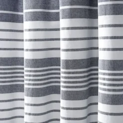 Navy Nantucket Fringe Curtain Panel Set, 84 In.-Kirkland's Home Outlet