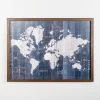 Navy Old World Map Framed Art Print-Kirkland's Home Sale