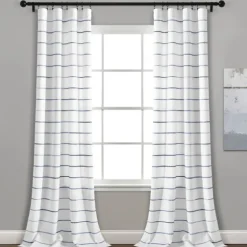 Navy Ombre Stripe Curtain Panel Set, 95 In.-Kirkland's Home Cheap