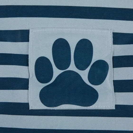 Navy Paw Patch Stripe Rectangle Pet Basket-Kirkland's Home Online