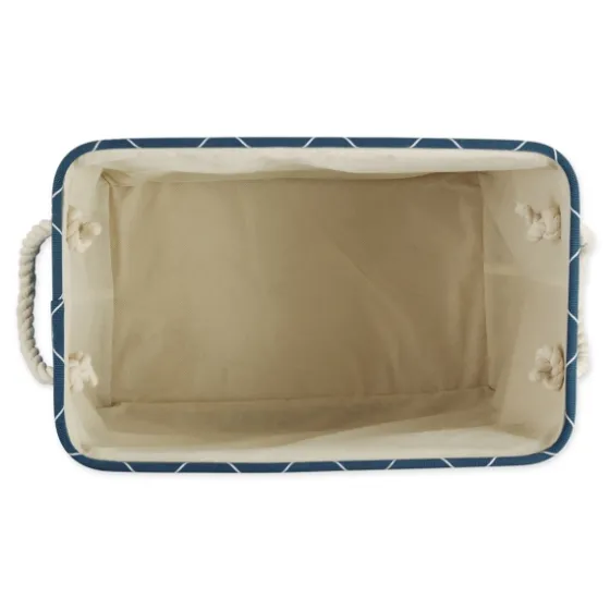 Navy Paw Trellis Rectangle Basket, 14 In.-Kirkland's Home Cheap