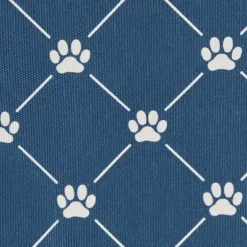 Navy Paw Trellis Round Basket, 15 In.-Kirkland's Home Outlet