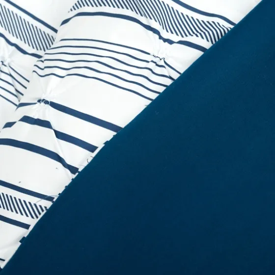 Navy Pintuck Stripe King 5-Pc. Comforter Set-Kirkland's Home Best Sale
