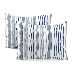 Navy Pintuck Stripe King 5-Pc. Comforter Set-Kirkland's Home Best Sale