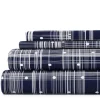 Navy Plaid Polka Dot 3-Pc. Twin Sheet Set-Kirkland's Home Discount