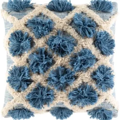 Navy Pom Pom Pillow-Kirkland's Home Store