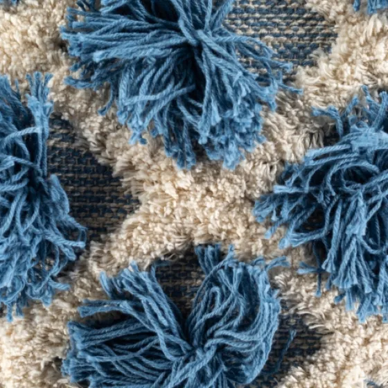 Navy Pom Pom Pillow-Kirkland's Home Store