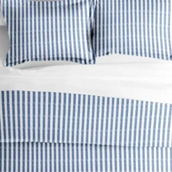 Navy Rugged Stripe 2-Pc. Twin Duvet Cover Set-Kirkland's Home Sale